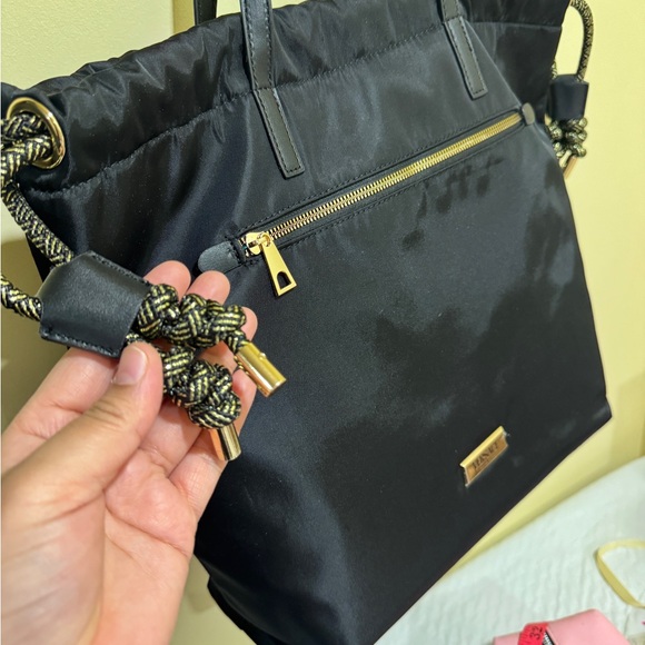 AUTHENTIC VERSACE black nylon tote Bag - Picture 6 of 17